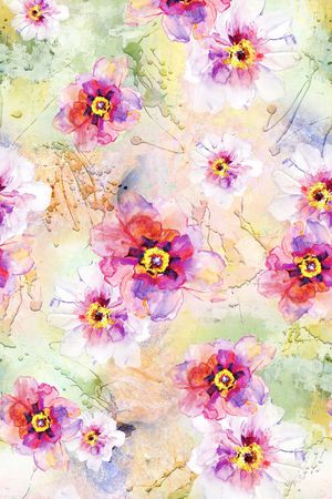 水彩印花华亿平台图片