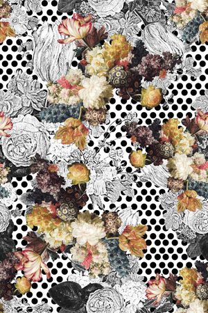 复古印花华亿平台图片