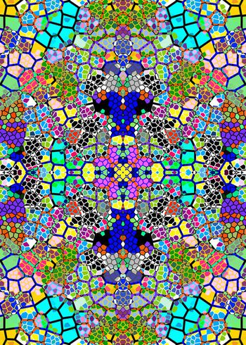 431380-波西米亚民族风几何多边形蜂巢拼花陶