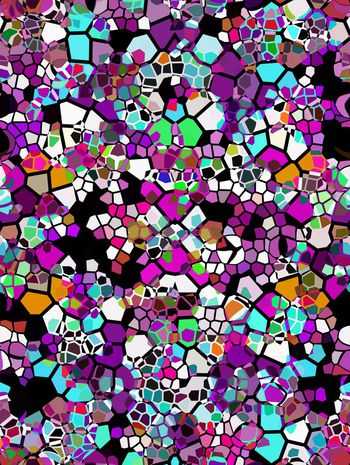 431406-民族风几何多边形陶瓷皲裂龟裂岩石拼