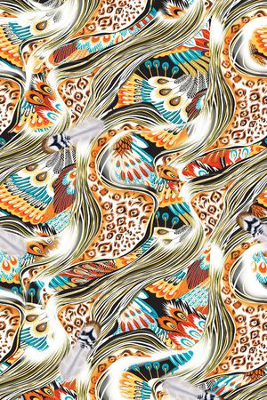 豹纹印花华亿平台图片