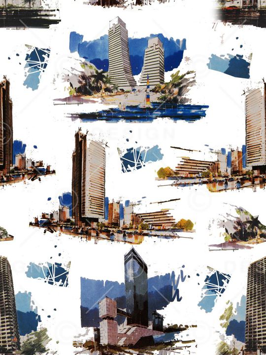 手绘印花华亿平台图片