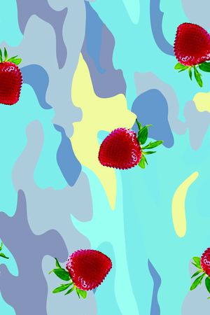 草莓印花华亿平台图片