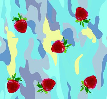 草莓印花华亿平台图片