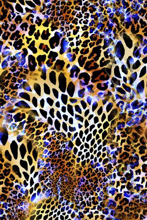 豹纹印花华亿平台图片