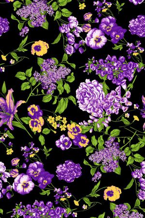 百合花印花华亿平台图片