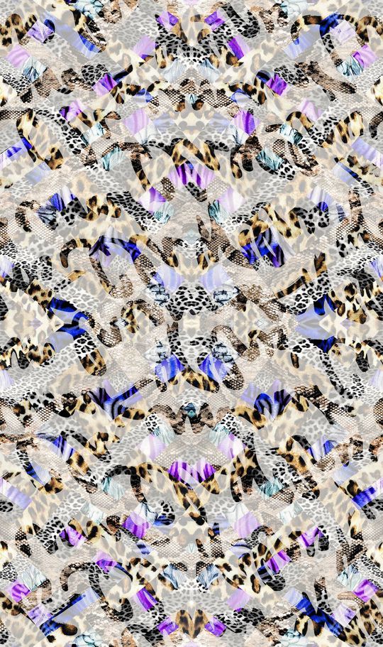 个性珠宝豹纹英文印花华亿平台图片