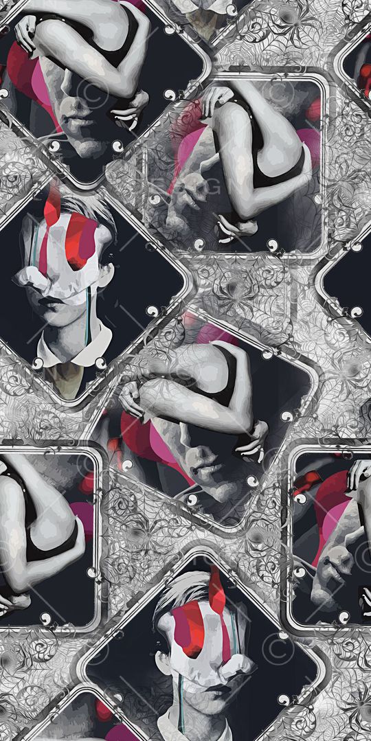 抽象印花华亿平台图片