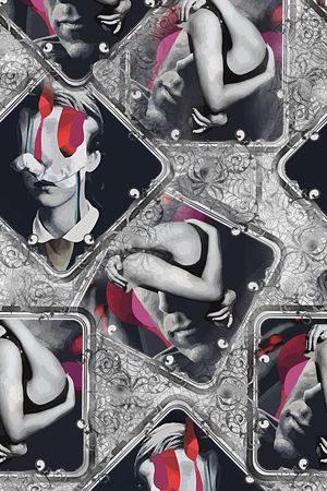 抽象印花华亿平台图片