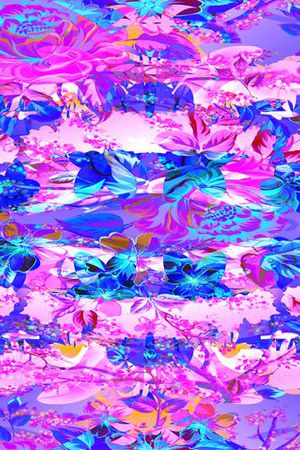 蝴蝶印花华亿平台图片