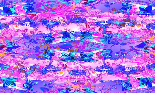 蝴蝶印花华亿平台图片