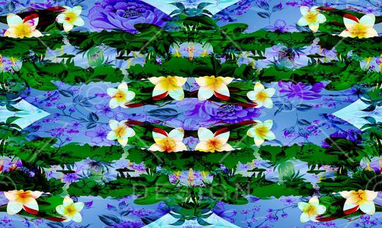 蝴蝶印花华亿平台图片