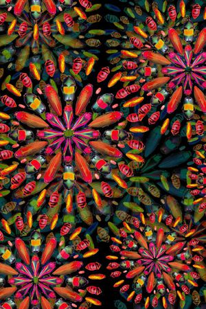 抽象印花华亿平台图片