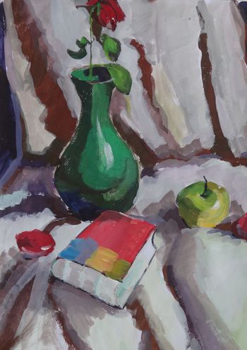 水粉印花华亿平台图片