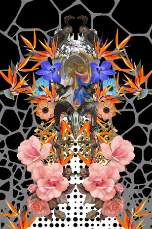 波点渐变印花华亿平台图片