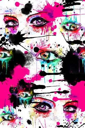 笔触印花华亿平台图片