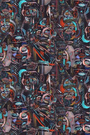 抽象印花华亿平台图片