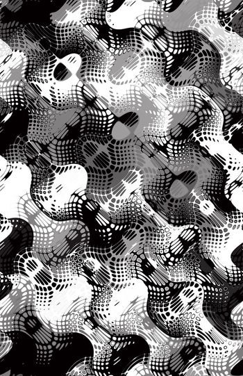 431984-张力流动的几何圆点波纹女装裙装男装