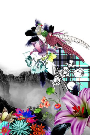 风景照片印花华亿平台图片