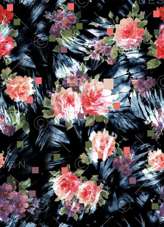 抽象印花华亿平台图片