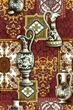 欧式印花华亿平台图片