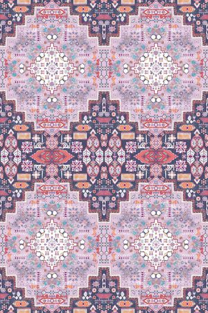 壁画 斑驳 民族画 图腾 标识 几何 毛毯纹印花华亿平台图片