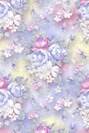 清新素雅印花华亿平台图片