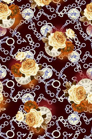 复古印花华亿平台图片