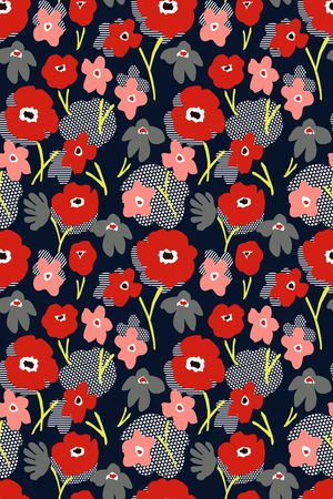 传统小花印花华亿平台图片