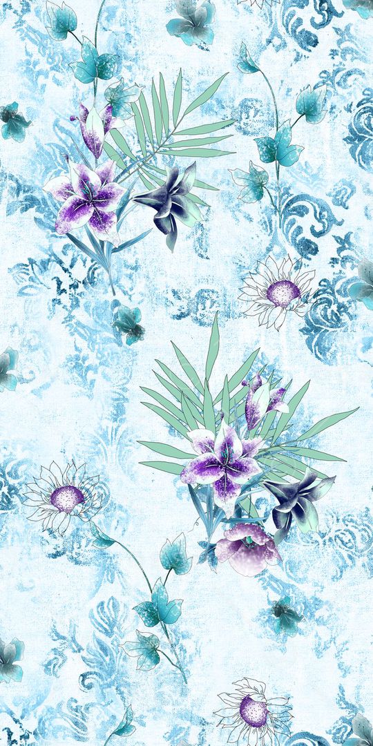 清新欧式印花华亿平台图片