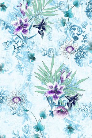 清新欧式印花华亿平台图片