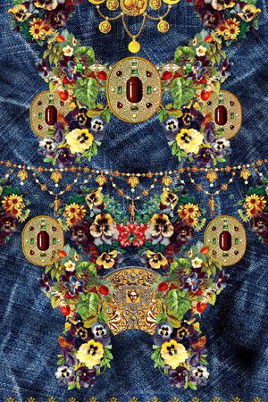 欧式印花华亿平台图片