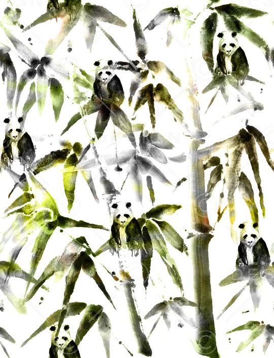 墨竹印花华亿平台图片