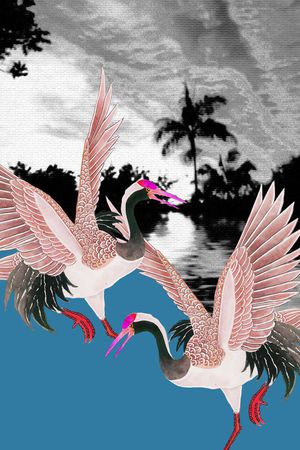 大气定位印花华亿平台图片