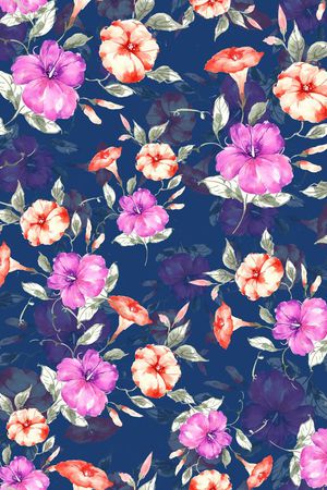 花卉印花华亿平台图片