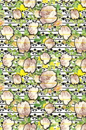 复古 田园 清新印花华亿平台图片