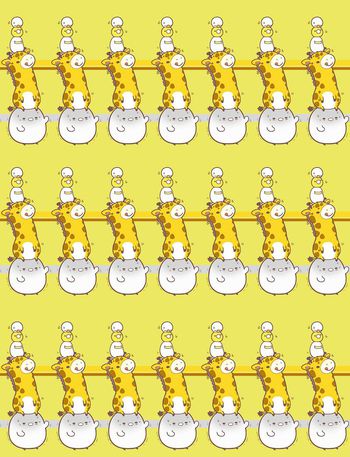 432627-小白和小鹿叠积木游戏与条纹童装华亿平台