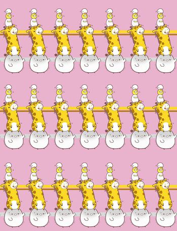 432628-小白和小鹿叠积木游戏与条纹童装华亿平台