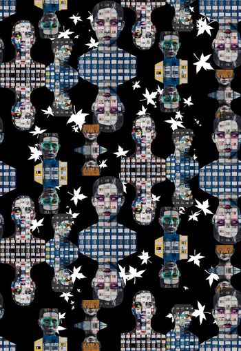 432662-个性流行时尚人物创意插画数码印花