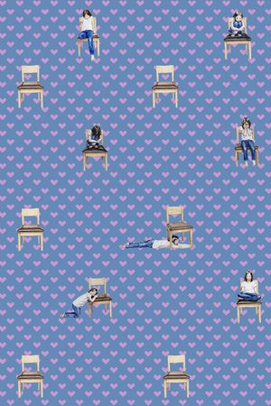 椅子印花华亿平台图片