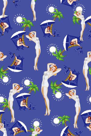 复古印花华亿平台图片