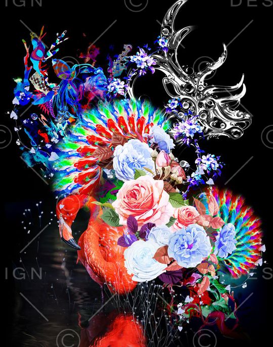 插画印花华亿平台图片