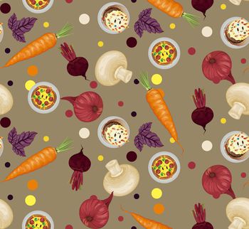 432788-潮流趋势蔬菜水果披萨卡通数码印花