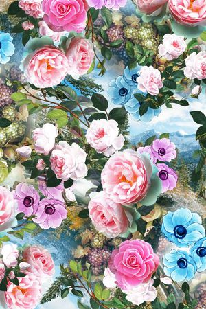 清爽印花华亿平台图片