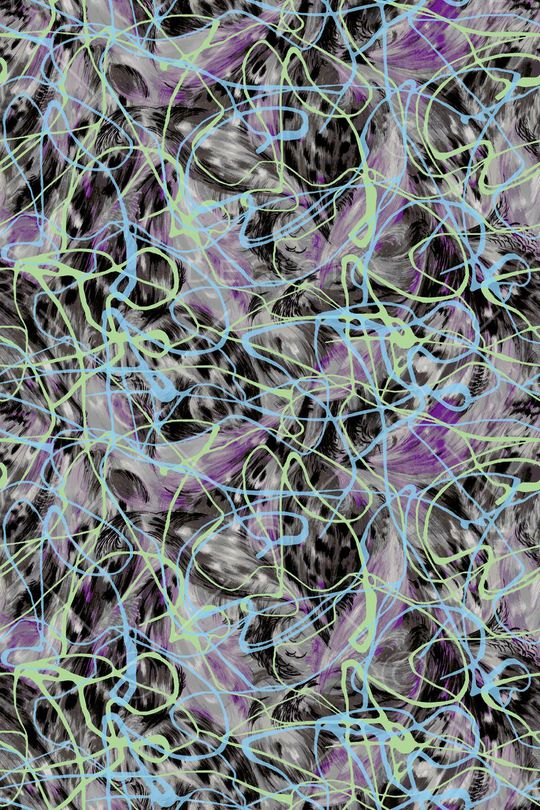 乱线条印花华亿平台图片