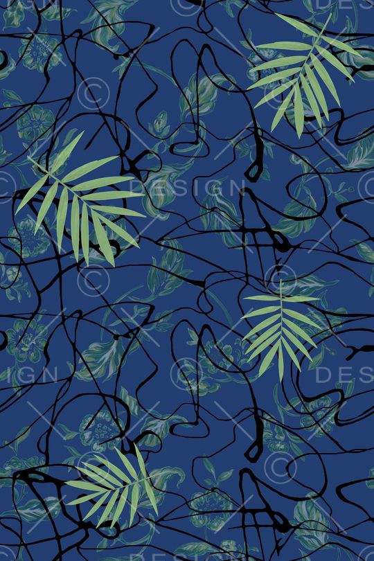 乱线条印花华亿平台图片