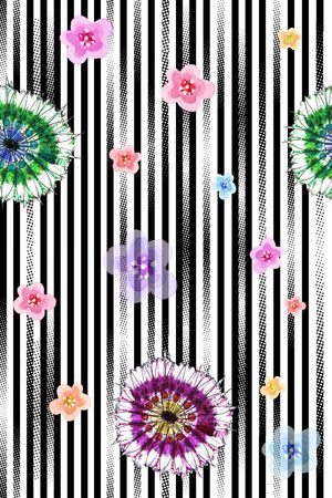 竖条印花华亿平台图片