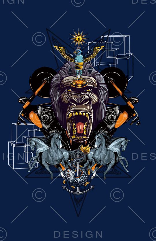 大猩猩印花华亿平台图片