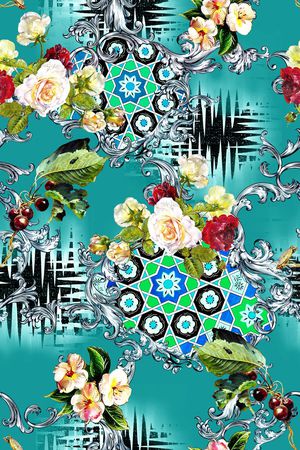 抽象印花华亿平台图片