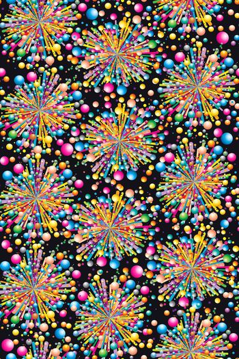 432899-万花筒 放射波点  五彩波点